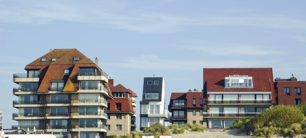 appartementen Belgische kust strand
